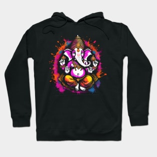 Ganapati Ganesh Chaturthi Elephant black Hoodie